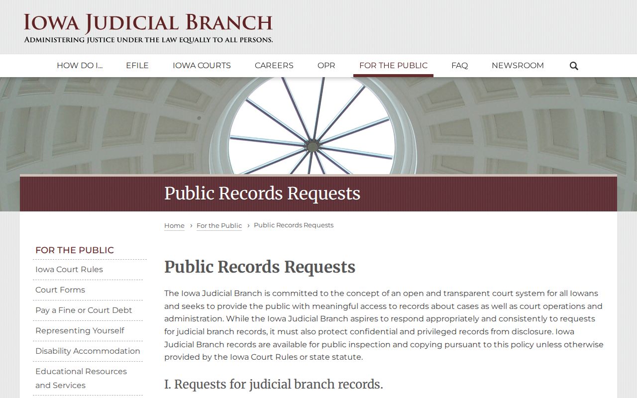 Marion County warrant search court records request route