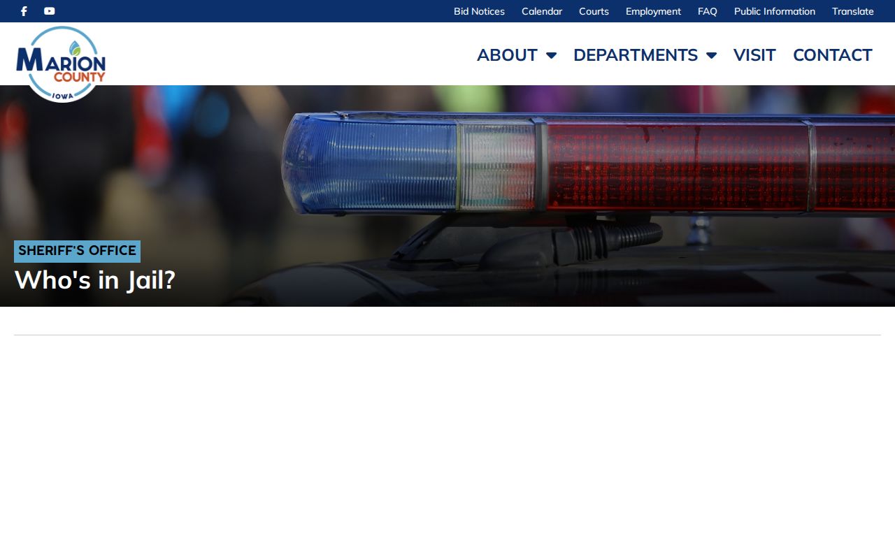 Marion County warrant records recent arrest page distinction